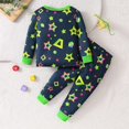 thumbnail image 5 of Gunia Little Boys Halloween Pajamas Glow In The Dark Dinosaur Long Sleeve Crewneck Top And Pants 2 Piece Fall Pjs Holiday Party Sleepwear, 5 of 7