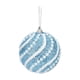 thumbnail image 2 of Pack de 2 Adornos Navideños para Árbol | Bolas Colgantes de 8 Cm con Nieve y Cuentas | Decoraciones de Plástico En Dorado, Blanco, Rosa y Azul | Decoración Festiva para Las Fiestas, 2 of 6