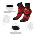 thumbnail image 5 of Pofeuu Black Spider Web With Spiders Print 30cm Socks, Adult Running Hiking Socks for Youth and Adult, 5 of 7