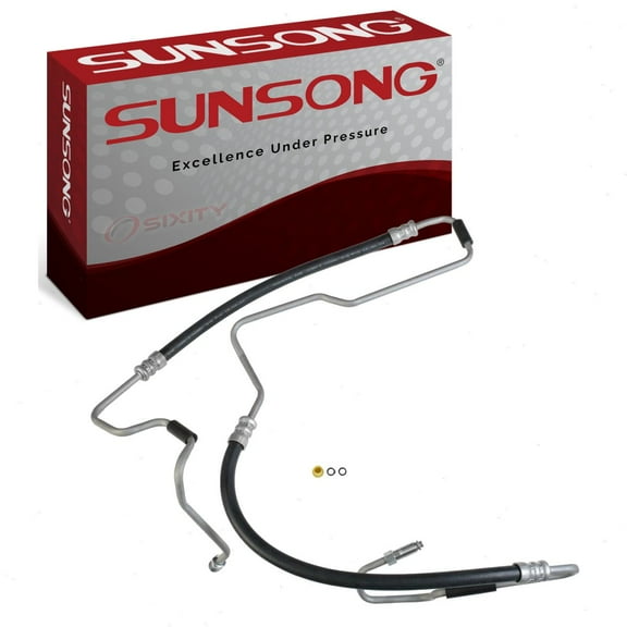 Sunsong Power Steering Pressure Line Hose compatible with Jeep Grand Cherokee 3.7L 4.7L V6 V8 2005-2010
