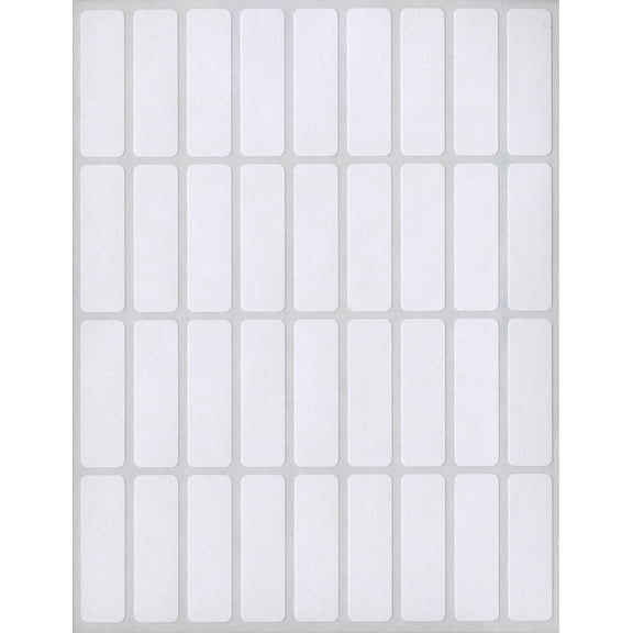MACO 3/8" x 1-1/4" White Rectangular Multi-Purpose Labels, 1000 per Box