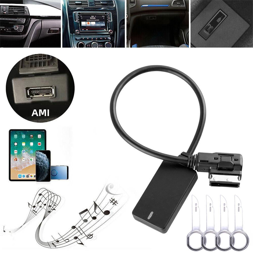 5ピース メディア AMI MMI インターフェース 3.5mm オーディオ AUX MP3 アダプタ 適用: アウディ/AUDI フォルクスワーゲン/VOLKSWAGEN AUX AL-LL-7731 AL