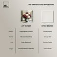 thumbnail image 6 of Window Wine Maroon Vase Canvas Floral Glam Art by Art Remedy, Gallery Wrapped, 20" x 20", 6 of 7