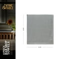 thumbnail image 6 of Thyme & Table Bar Mop Kitchen Towels, Gray, 4 Pack Set, 6 of 6