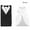 Double-Breasted Suit Style, variant on Rupoun Double-Breasted Suit Wedding Favor Boxes 100pcs, Romantic Tuxedo and Gown Gift Boxes for Sweets and Favors (3.93 inches / 10 cm)