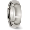 thumbnail image 5 of Chisel Titanium Brushed 6.2mm Half Round Band - Ring Size 10.5, 5 of 8