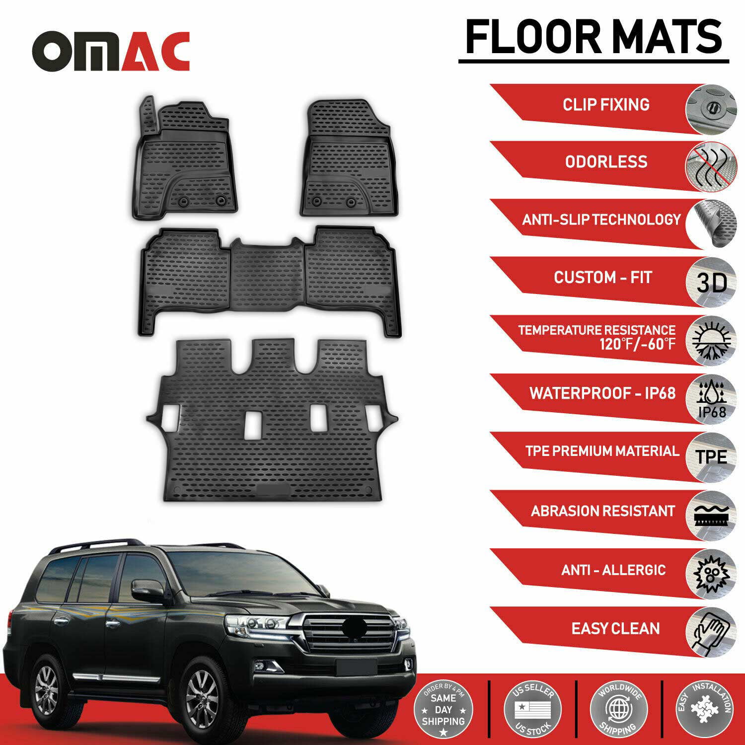 TAILORED PVC BOOT LINER MAT for Ford Grand C-Max since 2010
