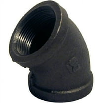Pannext Fittings B-L4515 1.5 Black 45 Degree Equal Elbow