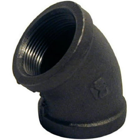Pannext Fittings B-L4515 1.5 Black 45 Degree Equal Elbow