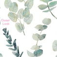 thumbnail image 5 of MuralsPrint&nbsp;Watercolor Eucalyptus Peel and Stick Wallpaper, Green and White Removable Wallpaper,&nbsp;10' L x 24'' W, 5 of 7