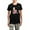 With Gray Camo Pant, variant on CafePress - Sock Monkey Monogram Girl S Women's Dark Pajamas - Women's Short Sleeve Print T-Shirt and Pants Dark Cotton Pajama Set
