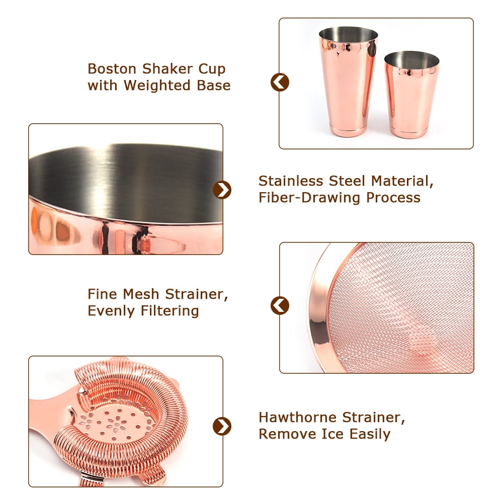 Shaker à Cocktail En Acier Inoxydable, Outils De Barman, Kit