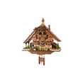 thumbnail image 1 of Quartz Horloge Coucou Forêt Noire Maison avec Musique, Balançoire et Roue de Moulin, 1 of 1