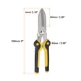 thumbnail image 2 of Uxcell 2pcs Aviation Tin Snips 9 Inch Stainless Steel Metal Cutter Shear with TPR Handle for Cutting Metal Copper Sheets, 2 of 6