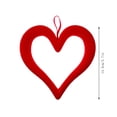 thumbnail image 7 of Valentine's Day Red Velvet Heart Wreath 14.5cm, Romantic Hanging Heart Decor for Wall Door Window, Wedding Anniversary Party Home Ornament & Gift, 7 of 7