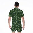 thumbnail image 2 of Green Chili Peppers Pattern Short Sleeve Men'S Rompers Casual Summer Jumpsuits Outfit, 2 of 4