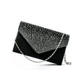 thumbnail image 2 of Jusddie Women Wedding Purse Evening Bags Clutch Crossbody Formal Handbag Minaudiere Ladies Portable Chain Designer Buckle Black, 2 of 3