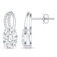 thumbnail image 3 of Rosec Jewels - Lab Grown Diamond Stud Earrings - Oval Diamond Earrings (2.5 Ct, EF-VS Grade), 925 Sterling Silver, 3 of 6