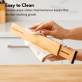 thumbnail image 4 of Swayvoo Expandable Bamboo Drawer Dividers – 4-Pack Adjustable Drawer Organizer Separators for Kitchen, Bedroom, Bathroom, Cabinet, Office & Dresser Storage (17–22", Natural), 4 of 7