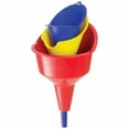 Hyper Tough Super Funnel Trio, Multi Purpose Plastic Automotive Funnel