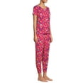 thumbnail image 3 of Secret Treasures Women's Plus Size Short Sleeve T-Shirt and Joggers Pajama Set, 3 of 6