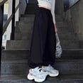 thumbnail image 2 of Girls Baggy Wide Leg Pants Kids Elastic Waist Parachute Track Pants with Pockets Tween Girls Trendy Clothes Bow Sweatpants, 2 of 3