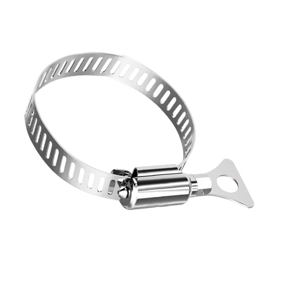 Stainless Steel Worm Gear Clamps 5 Piece Set with Size Range 6mm to 29mm