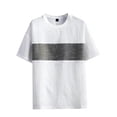 thumbnail image 2 of Men's Linen T-Shirt Short Sleeves Crew Neck Plain Fashion Designer Basic Soft Vacation Beach Tee for Men Big and Tall Size M-3XL White, 2 of 5
