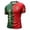 013_Portugal, variant on Men's Portugal Flag Brushstroke Print Soccer Jersey, Grunge Style Portugal National Team Football Fan Streetwear Top