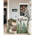 thumbnail image 2 of Welcome Winter Garden Flags 12x18 Inch Vertical Double Sided, Christmas Watercolor Forest Small Yard Outside Decors, Xmas Seasonal Farmhouse Holiday Outdoor Décor (3-CHRIST-2), 2 of 6