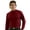 Maroon, variant on Monterey Club Men's Solid Dry Swing Long Sleeve T-Shirt #1175