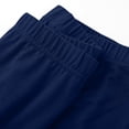 thumbnail image 7 of Ndbuld Leggings for Women Women's Summer High Waisted Solid Color Capris Mesh Splicing Slim Fitting Yoga Gym Pants Sales Today Clearance Navy L, 7 of 7