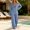 Light Blue, variant on IUYRTFE Women's V-Neck Long Sleeve Top and Wide Leg Pants Set Casual Two Piece Loungewear Outfit with Relaxed Fit