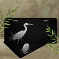 thumbnail image 4 of 1 Pcs Durable License Plate Covers & Frames, Heron For Decorative Front, Waterproof For Decoration Aluminum License Plate Covers & Frames Cover For Men Women, 12" X 6", 4 of 6