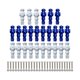 thumbnail image 1 of 26 piezas Jugadores de fútbol de mesa Jugadores de reemplazo de foosball Componentes de mantenimiento de entretenimiento Accesorios de la máquina de Azul, 1 of 8