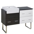 thumbnail image 1 of American Imaginations 35.5-in. W 1 Hole Ceramic Top Set In White Color AI-19735, 1 of 1