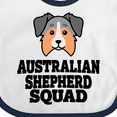thumbnail image 4 of Inktastic Dog Australian Shepherd Squad Boys or Girls Baby Bib, 4 of 4