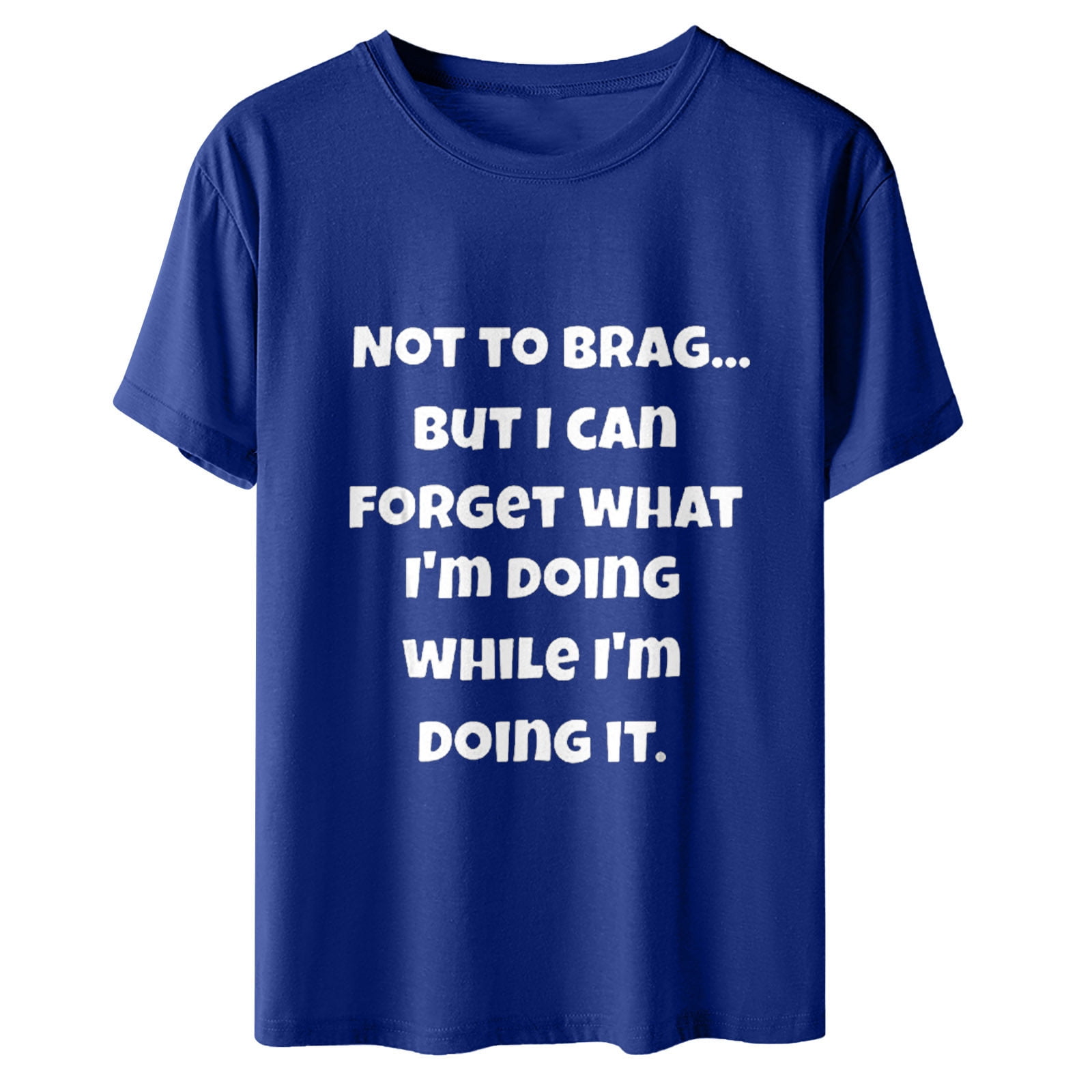 tklpehg Womens T Shirts Short Sleeve Loose Comfy Tunic Lightweight Crewneck Tops Trendy Leisure Summer Funny Letter Print Graphic Tee Shirt Purple L