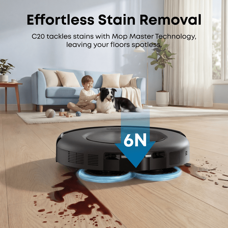 eufy, Robot Vacuum Omni C20, 6N Dust Bags, Robot Vacuum and Mop