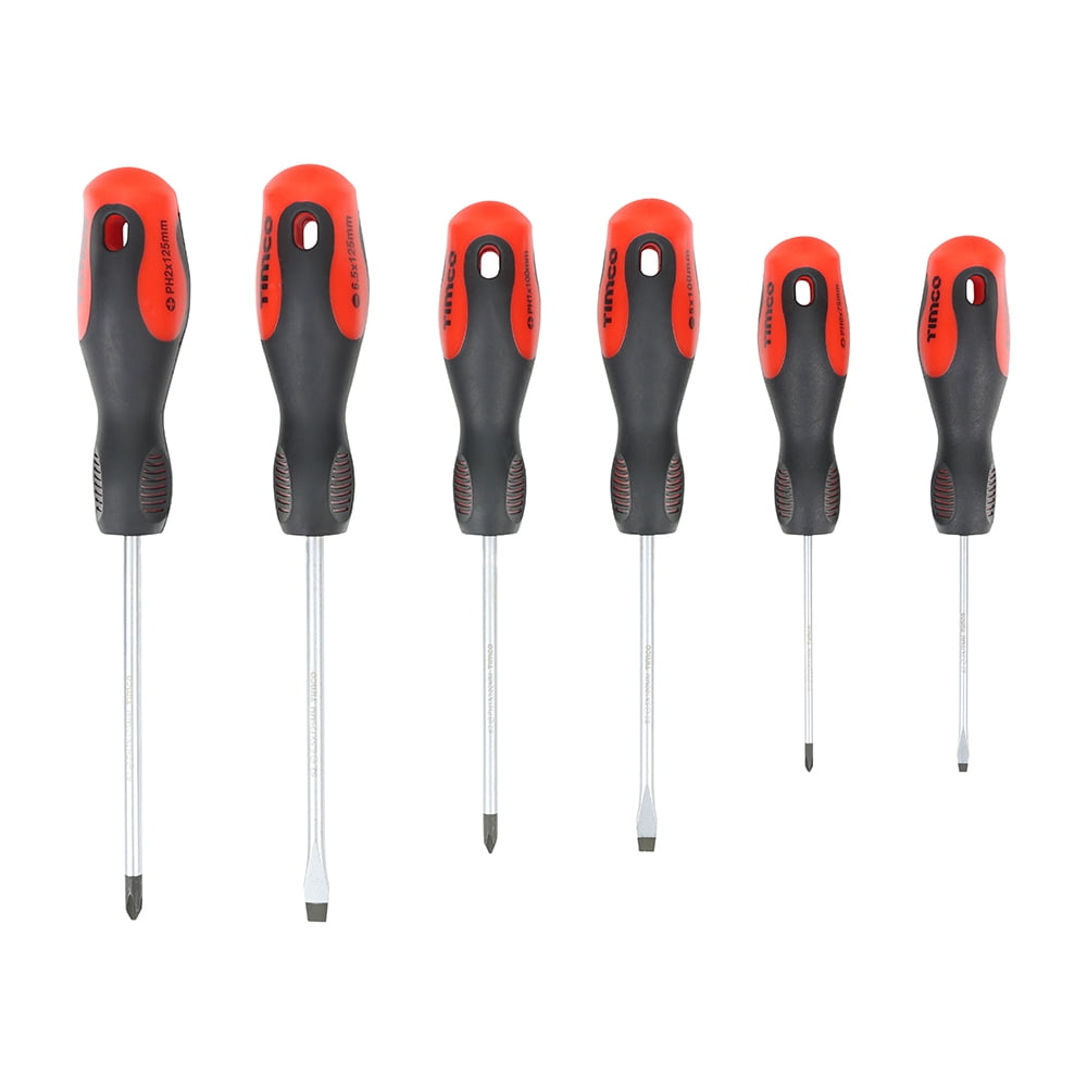 Timco - Screwdriver Set (Size 6pcs - 6 Pieces)