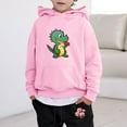 thumbnail image 2 of LUOGENLI Boys Suits Size 12 Slim Fit Kids Hoodie Sweatshirt And Sweatpants Valentine'S Day Cartoon Dinosaur Flowers Prints Pullover Hoodie Set Tracksuit 2 Piece Outfits 8-10 Years, 2 of 4