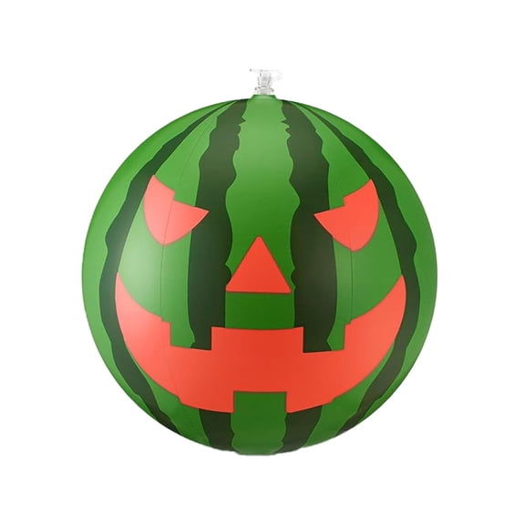 Halloween Inflatable Watermelon Pool Float Beach Ball Inflatable Watermelon Pumpkin Beach Print Pool Float Funny Large Blow Up Beach For Halloween Party Pool Garden