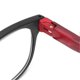 thumbnail image 3 of Men Women Stylish Presbyopic Glasses Elderly Portable Simple Reading Glasses for Reading(+200 Black Red), 3 of 5