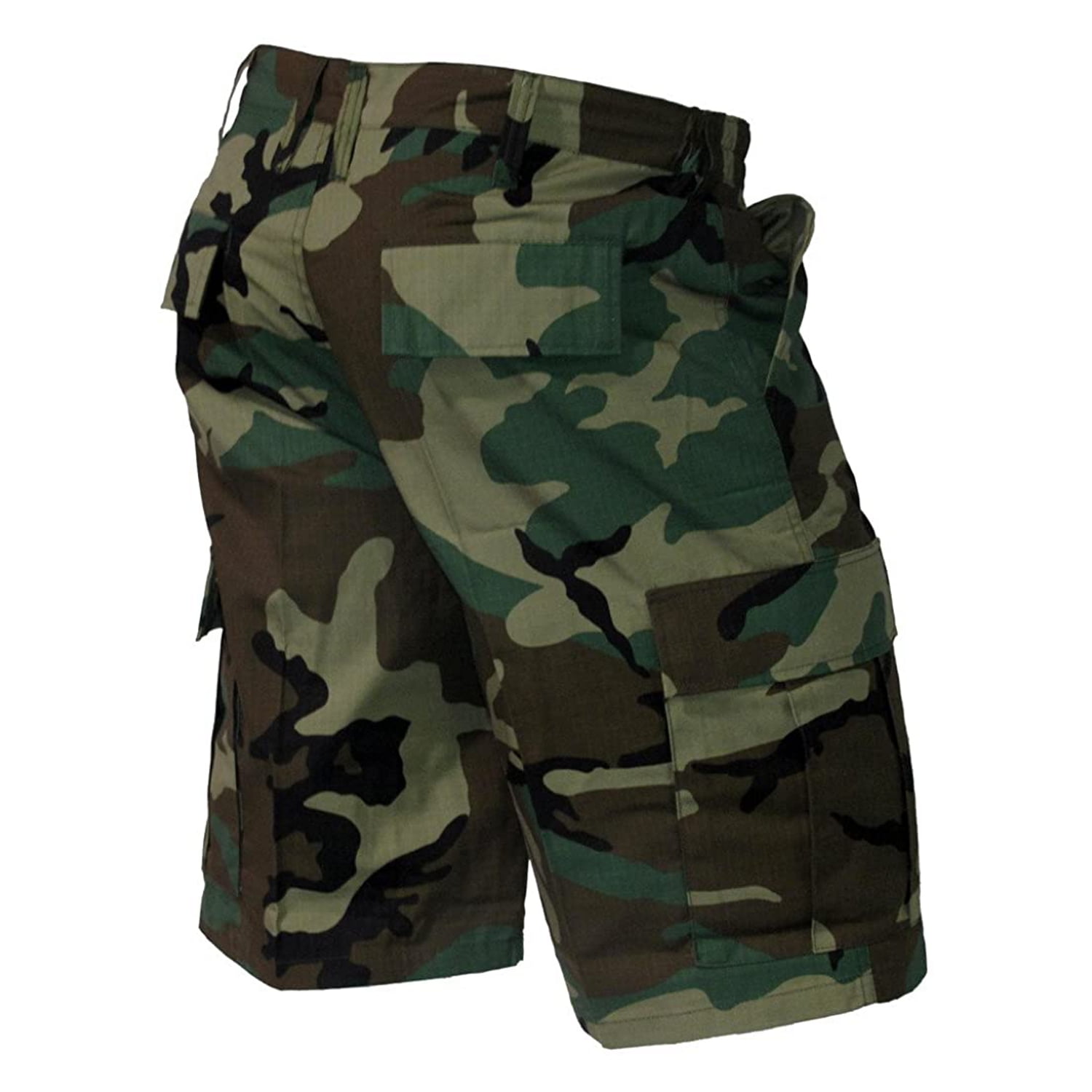 Mens Casual Street Cargo Shorts Army Military BDU Camo Shorts Work Shorts