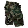 thumbnail image 3 of Mafoose Men's Casual Street Cargo Shorts Army Military BDU Rip Stop Camo Shorts Woodland Camo Small, 3 of 3