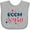 AC-Heather Grey, variant on Inktastic 4th of July Boom Y'all with Red White and Blue Stars Boys or Girls Baby Bib