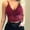 Red, variant on Triangle Lace Bralette for Women V Neck Strap Bustier Tops Racerback Cami Top Floral Underwire Cozy Soft Bandeau Bra