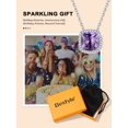 thumbnail image 5 of Bestyle Pendant Necklace for Women Solid 925 Sterling Silver Necklace Created Amethyst Birthstone Jewelry Valentines Day Christmas Birthday Gift, 5 of 9