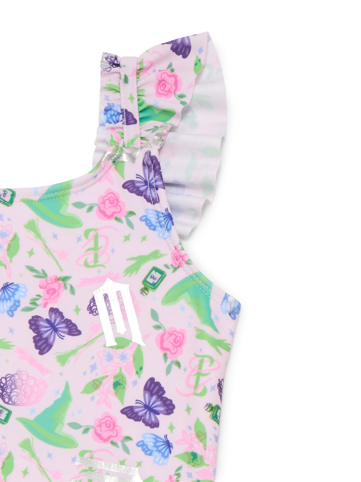 Wicked Little and Big Girls Graphic Bikini Swimsuit, 2-Piece, Sizes 4-12