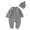 Grey, variant on KAUOD Toddler Knit Jumpsuits with Hat Button down Crochet Ribbed Plain Sweater Rompers Baby Boys Thick Warm Bodysuits